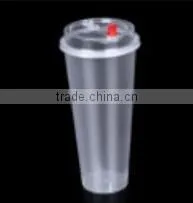 Water Cup PP Cup Plastic Cup 700ML Transparent Drink Cup Disposable Cup Injection With Lid photo-3