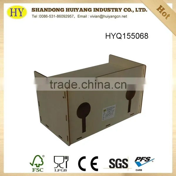 New Designed Tabletop Wire Organizer Wooden Box photo-3
