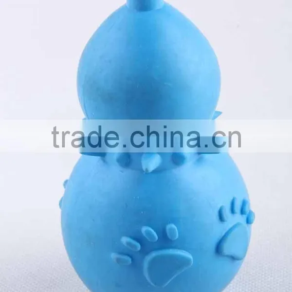 TPR Pet Toy in Gourd Shape With Footprint Pattern/dog Toy photo-2