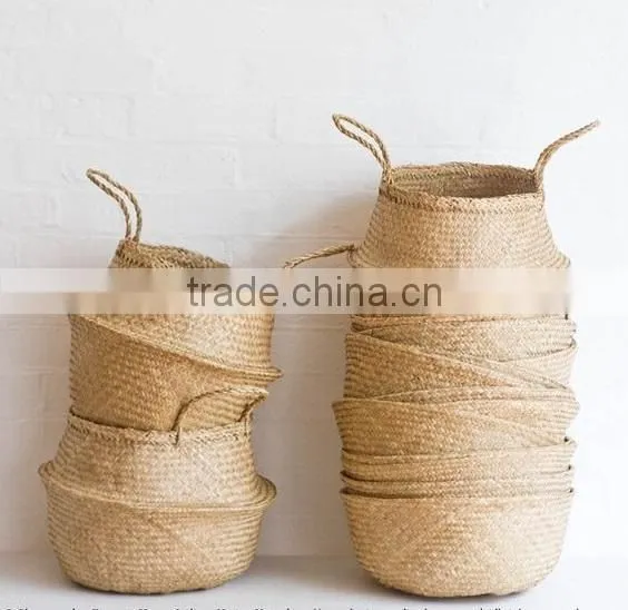 Nature Seagrass Storage Basket/ Decorative Seagrass Baskets photo-2
