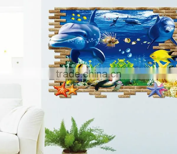 Removable Self Adhesive 3D Wall Paper , Wall Sticker for Kids photo-2