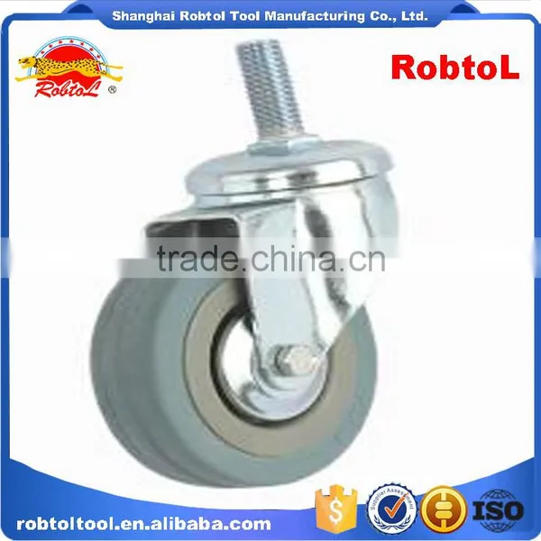50mm Castor Wheel Caster Fixed Swivel Brake Rubber Nylon Pu TPR PP photo-2
