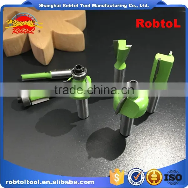 Factory Wood Router Bit Set 6pc 8mm Shank for Woodworking Tungsten Carbide End Mill Cutting CNC Carved Engraving Milling Cutter photo-4