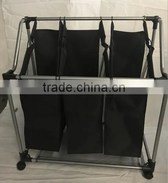 FACTORY SALE!!! Hotel and Home Usage Triple Laundry Sorter Without Ironing Board/3 Lift-off Fableable Landry Sorter photo-4