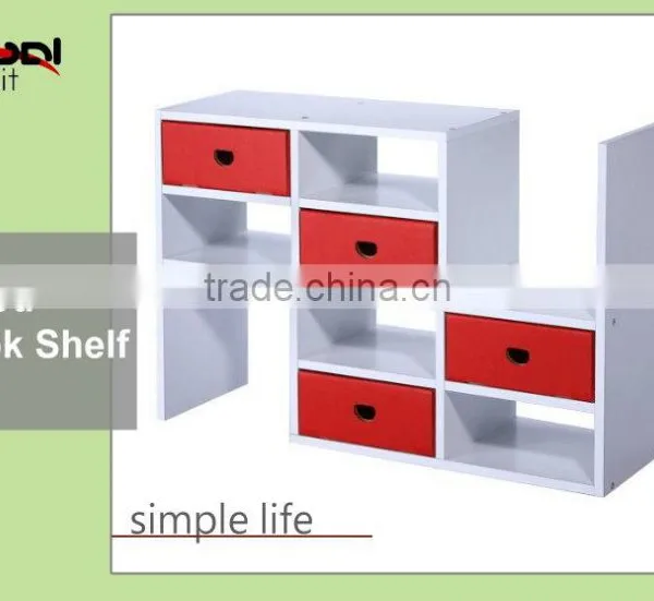 New Style Children Furniture Wood Bookcases Design Book Shelf for Kids photo-2