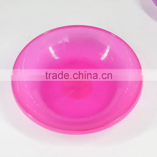 Colour Transparent Plastic Salad Plate photo-3