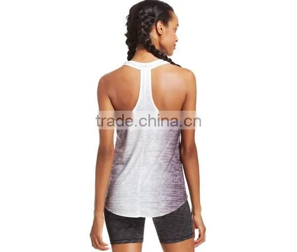 Women's Polyester Dry Fit T-Back Tank Top photo-2