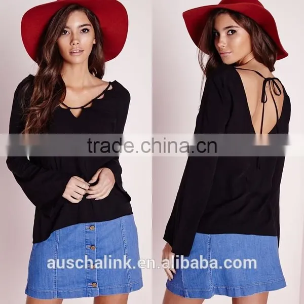 New Arrival Women Scallop Neck Blouse 2016 photo-6