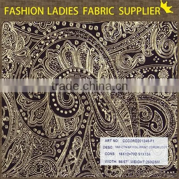 Hot Sale Fashion Ottoman 100% Polyester Foil Print of Shaoxing Textile Width 150cm photo-3