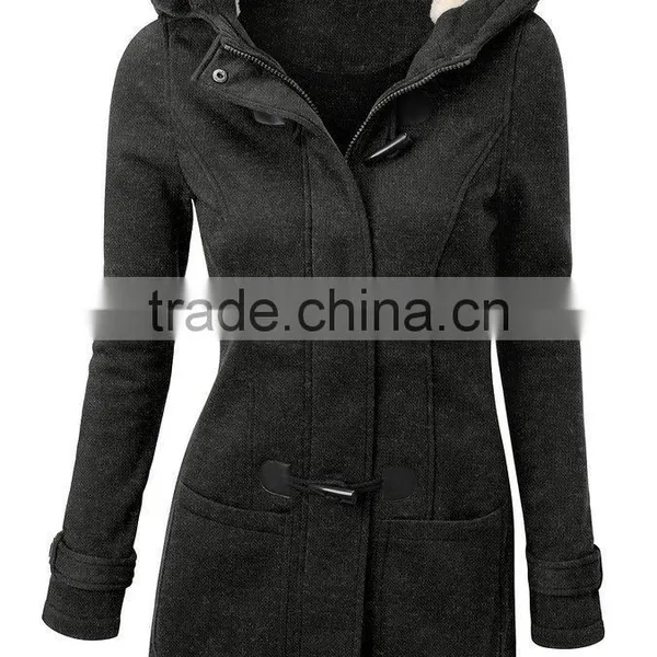 Winter Jacket Women Hooded Winter Coat Fashion Autumn Women Parka Horn Button Coats 2016 photo-3