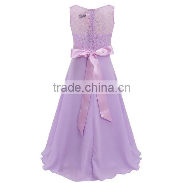 2017 Hot-sale Cute Frock Designs Child Clothes Fancy Party Girl Lace Dresses For Kids photo-4
