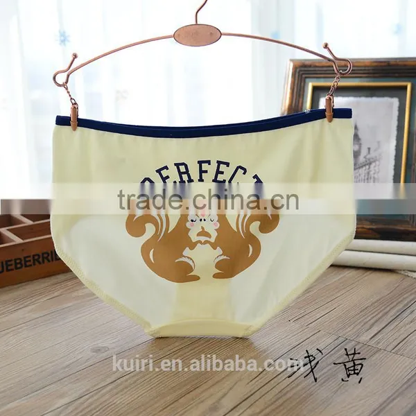 Trustworthy China Supplier Underpants Women Young Girls Cotton Underwear Cartoon Cute Panties photo-2