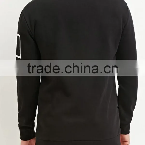 Wensfashion Fleece Square Graphic Sweatshirt Blank Crewneck Sweatshirt For Men photo-2