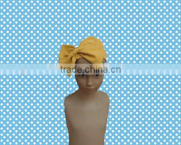 Baby Girls Cute Hair Bands Boutique Children Pure Cotton Headbands With Big Bowknot Wholesale Cheap Hair Bow Children Hairbands photo-2
