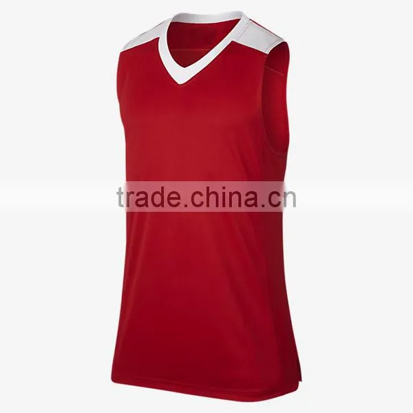 2017 Customized New Design Basketball Uniform Men's Sleeveless Reversible Cheap Basketball Jersey photo-6