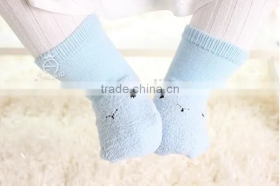 Cute Baby Cotton Socks, Silicone Print Baby Socks photo-4