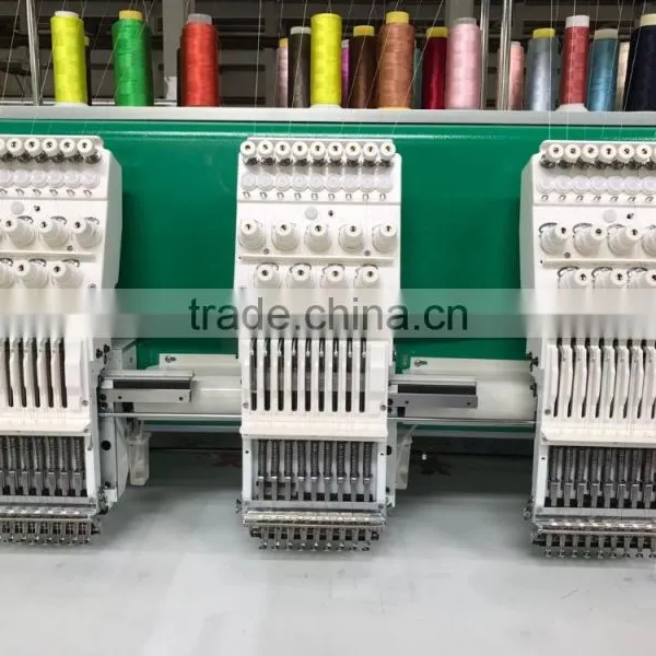904 1204 4heads 6heads Flat t Shirt Computerized Embroidery Machine photo-3