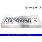 86 Keys Dust-proof Metal Industrial Ccomputer Desktop Keyboard With Trackball