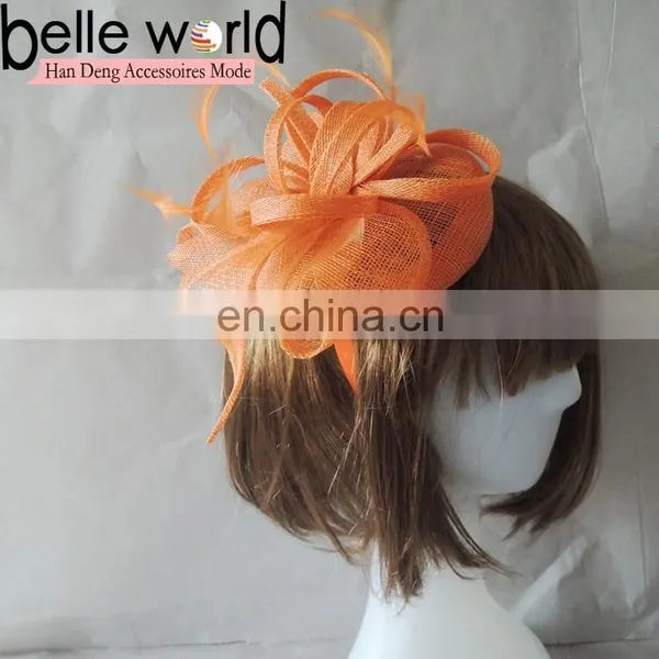 2014 NEW Wedding Orange Hair Fascinator Haibands photo-2
