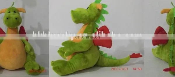 2015 Promotion Green Dragon Gift Plush Toys Free Sample