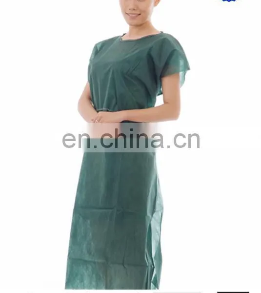 Protective Safety Disposable Patients Gown Without Sleeves photo-5