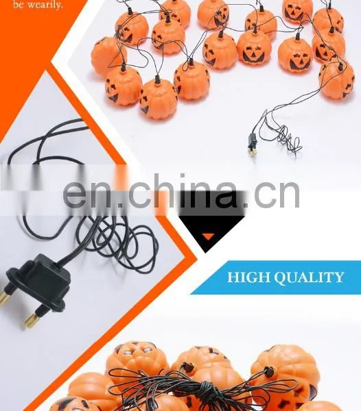Halloween Decorative Pumpkin Led String Light up Toys With 16pcs photo-2