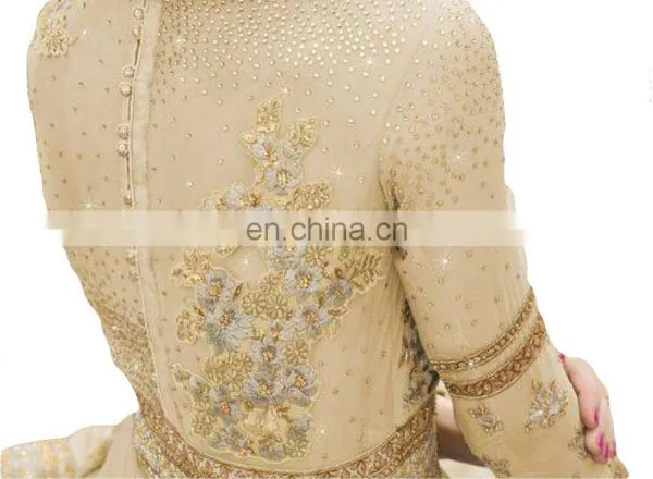 New Attractive Party Wear Heavy Embroidery Georgette Anarkali Suits 2017 photo-2