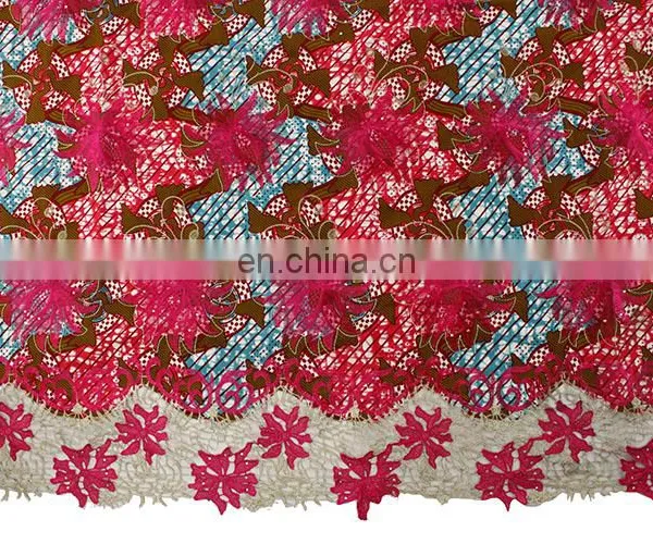 2016 Most Pupular Wax With Guipure Fabric for Women photo-2