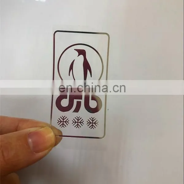 Customized Glossy Silver Thick PET Adhesive Sticker photo-4