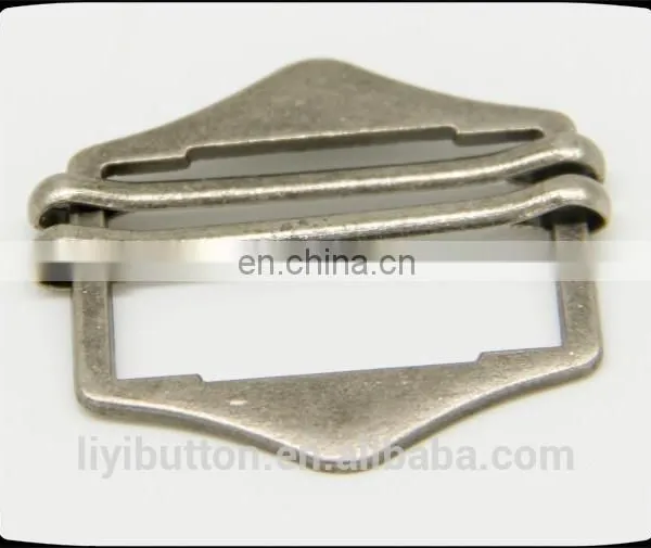 Customized Zinc Alloy Metal Belt Buckle for Decoration, Light Black Nickel Garment Buckle photo-2