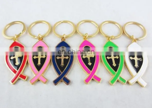 Wholesale Metal Cross Keychain, Jesus Religious Keychain, Promotional Gift Keychain photo-5