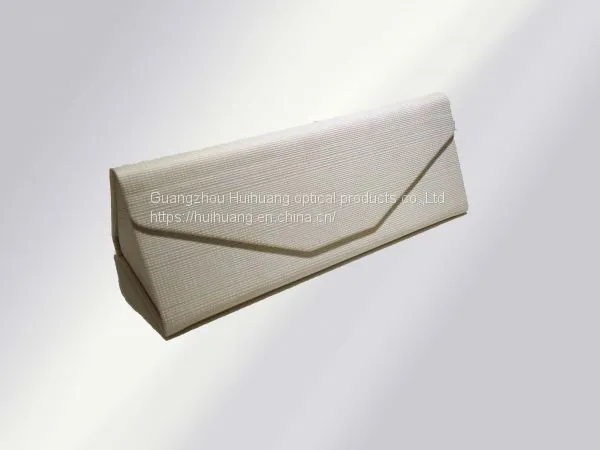 Simple, Business Style, Portable Triangle-folded Manual Glasses Case