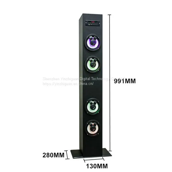 Bluetooth Wireless Tower Speaker Outdoors Home Style Powered Speaker With Color Lights photo-4