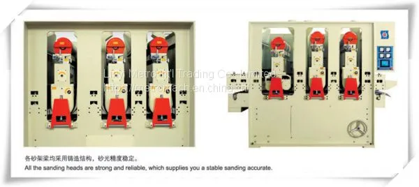 Three Heads Wide Belt Calibrate Sander Machine for Makig Plywood/ Chipboard photo-3