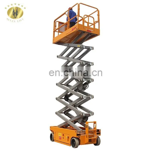 7LGTJZ Shandong SevenLift Self Propelled Telescopic Automatic Hydraulic Battery Scissor Mobile Auto Ladder Lift photo-2