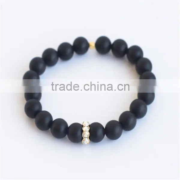 FULL-0318 Latest Jewelry Men Druzy Beads Stone Rainbow Bracelet in Bulk photo-6