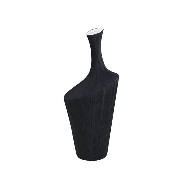Personalised Tall Thin Large Big White Black Small Bore Ceramic Vase For Living Room TV Bench photo-5