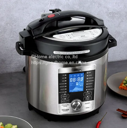 Electric Pressure Cooker Household Kitchen Non-stick Coating Inner Pot 6L Multi-functional Intelligent Pressure Cooker Rice Cooker（Wechat:13510231336）