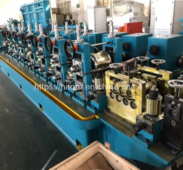 High Frequency Straight Seam Carbon Steel EMT Tube Pipe Welding Machine Line photo-5