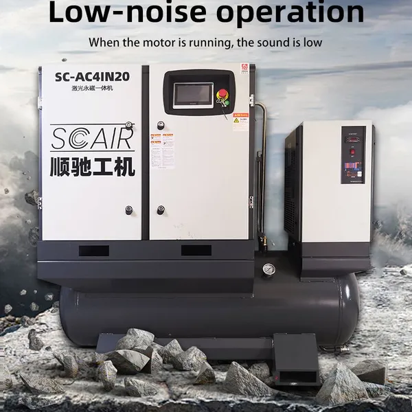 SCAIR Air Compressor 22KW37KW Manufacturers Wholesale Frequency Conversion Energy-saving Air Compressor After Guaranteed Export Sales photo-4