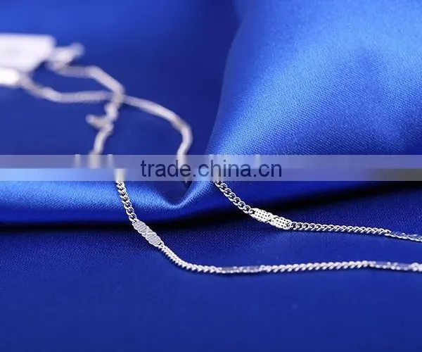 Fashion Jewelry Rhodium Plated Cheap Mesh Chain Necklace photo-5
