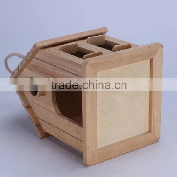 Factory Directly Hot Sale Wooden Imitation Style Bird House Bird Cage photo-4