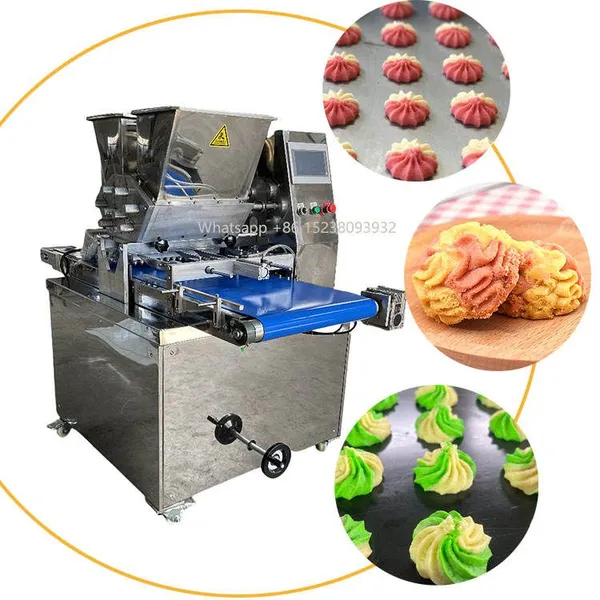 MOXIN Double ColorExtrusion and Wire Cutter Meringue Cookie Dough Cut Small Biscuit Danish Butter Cookies Make Machine Price photo-3