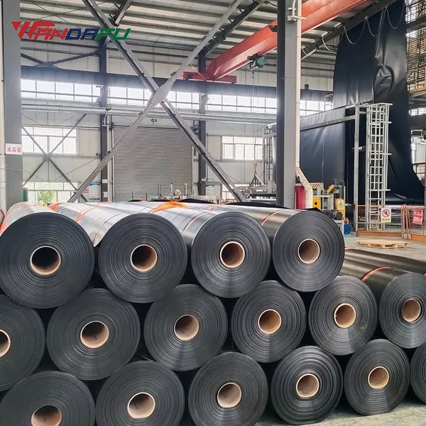 Wandafu Smooth/Textured HDPE Geomembrane For Shrimp Farm Fish Pond Liner photo-3