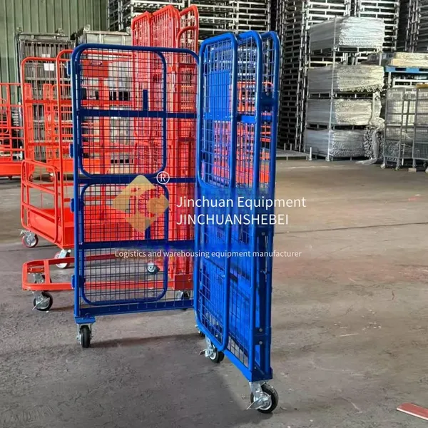 Jinchuan Non-standard Steel Logistics Trolley, Flexibly Movable, Stable in Load-bearing, Stackable and Foldable photo-5