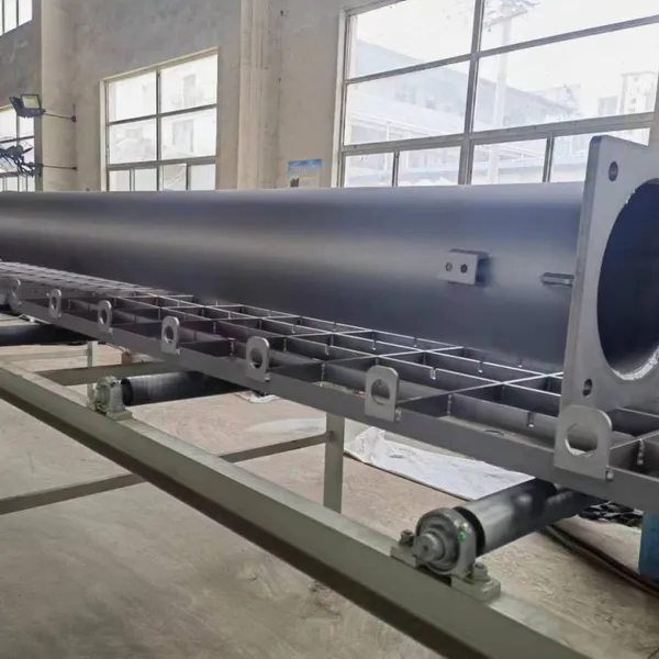 Steel Reinforced Steel Pipe Through Shot Blasting Cleaning Machine, Automatic Sand Blasting and Rust Removal Equipment photo-3
