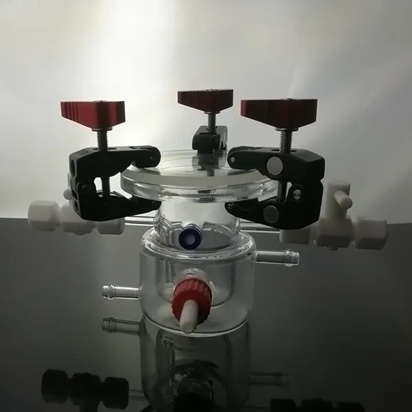 High Light Transmission Quartz Reactor for Photocatalysis Experiment photo-2