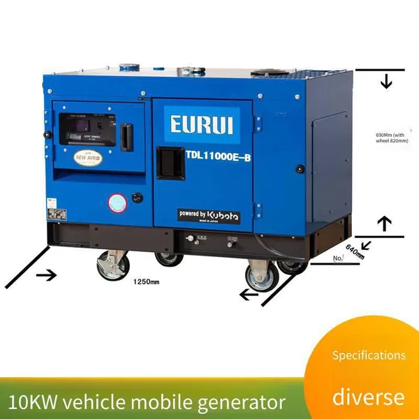 Imported Japanese Zeteng 5.5/8kva Diesel Generator Set, Silent, Rainproof, Portable for Home Use, Single-phase Electric Start photo-2