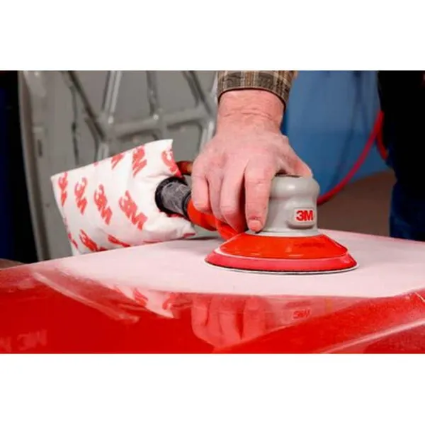 3M 20327 Self-Generated Vacuum Pneumatic Random Orbital Sander 6 in DIA 12,000 RPM .28 hp Power Sanders for Industrial Sanding photo-4