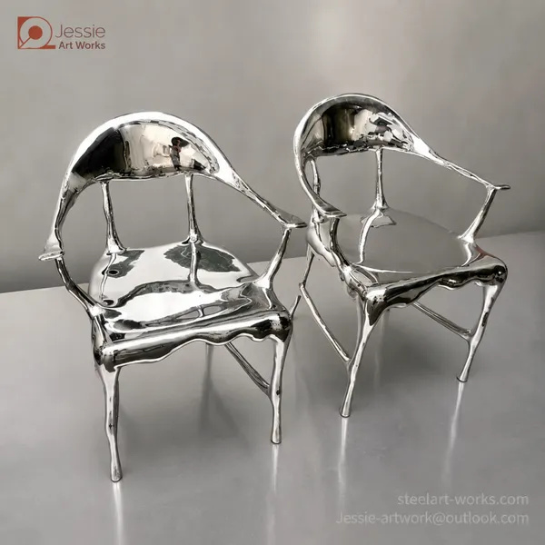 Stainless Steel Functional Art Chair photo-4